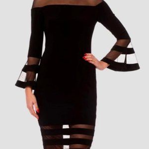 Joseph Ribkoff designer black dress, cocktail or evening attire